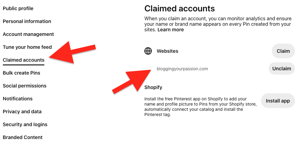 How to Claim Accounts on Pinterest