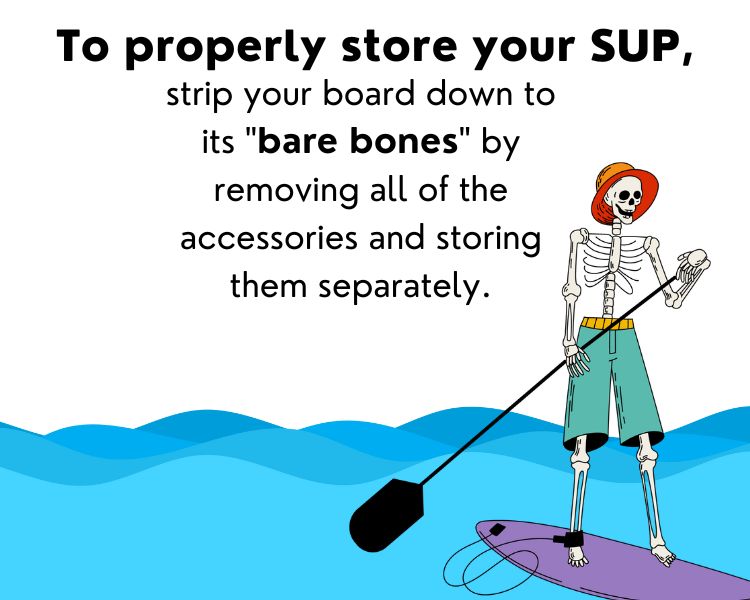 1686696445 remove accessories when storing a paddle board