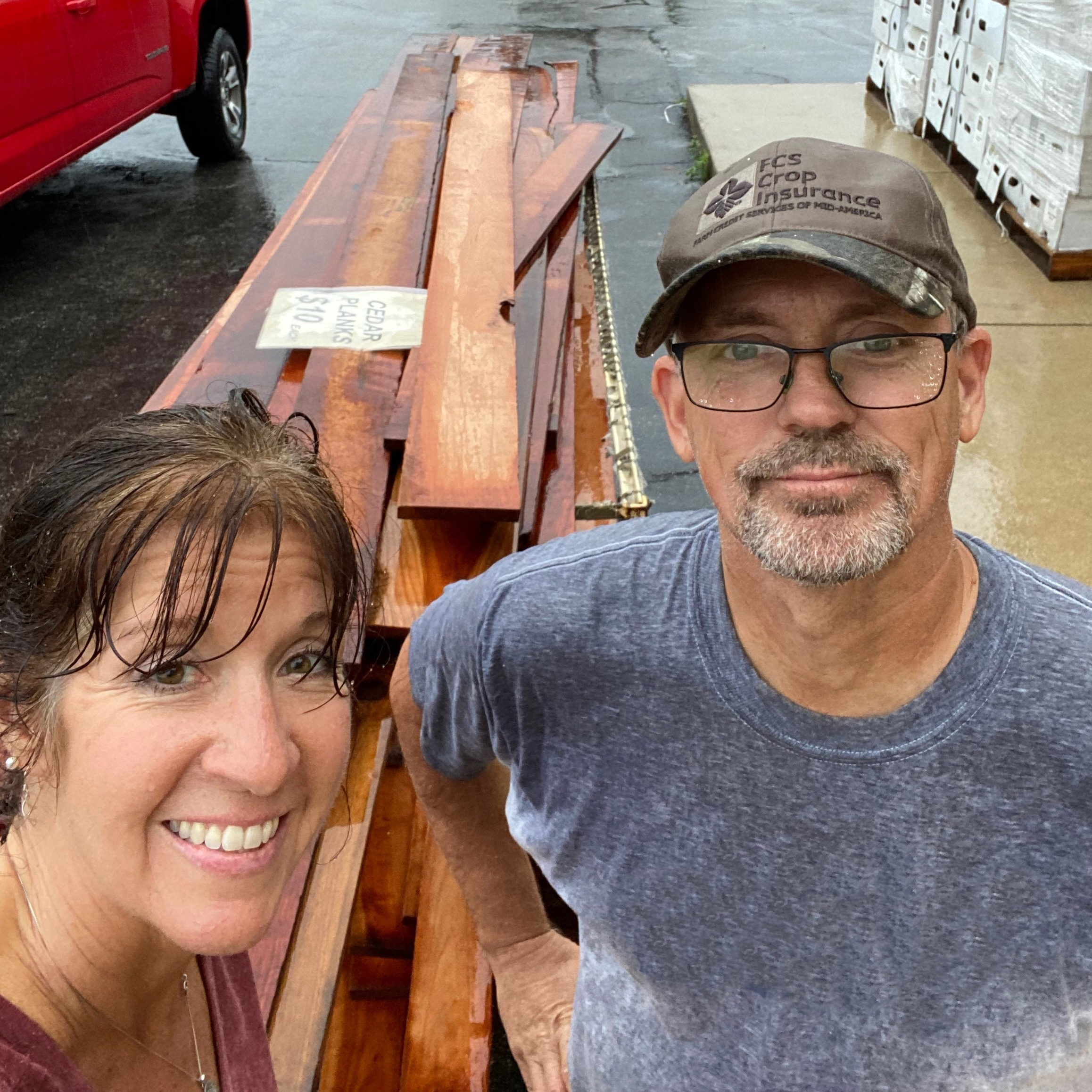 getting cedar planks in the rain