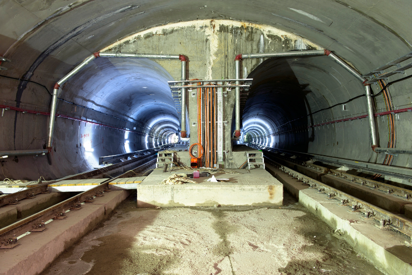mta construction and development of two massive tunnels that were burrowed through.  
