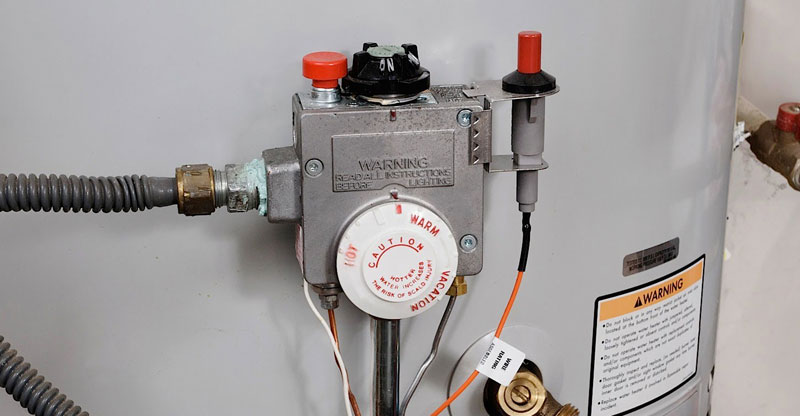control box of a water heater