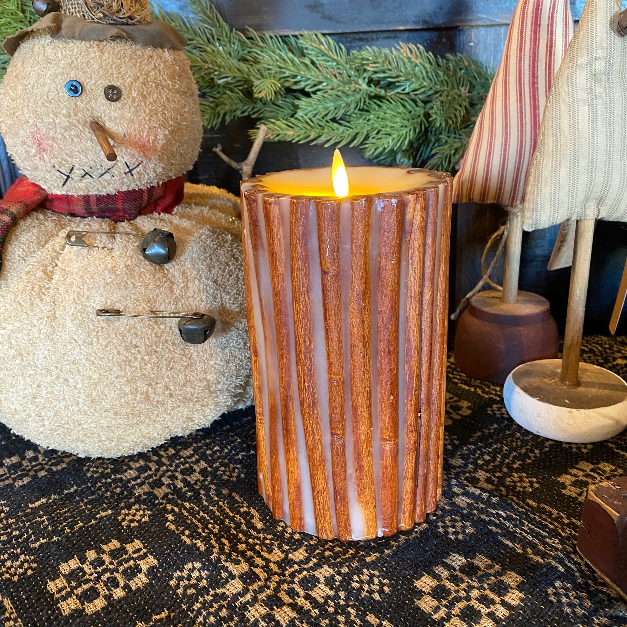 cinnamon stick flicker flame candle
