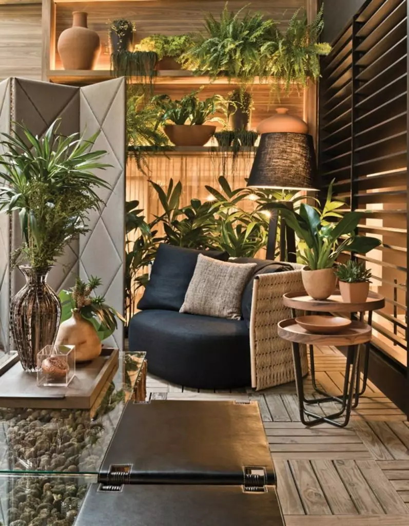 Modern Living Room With Biophilic Vibes - Homilo