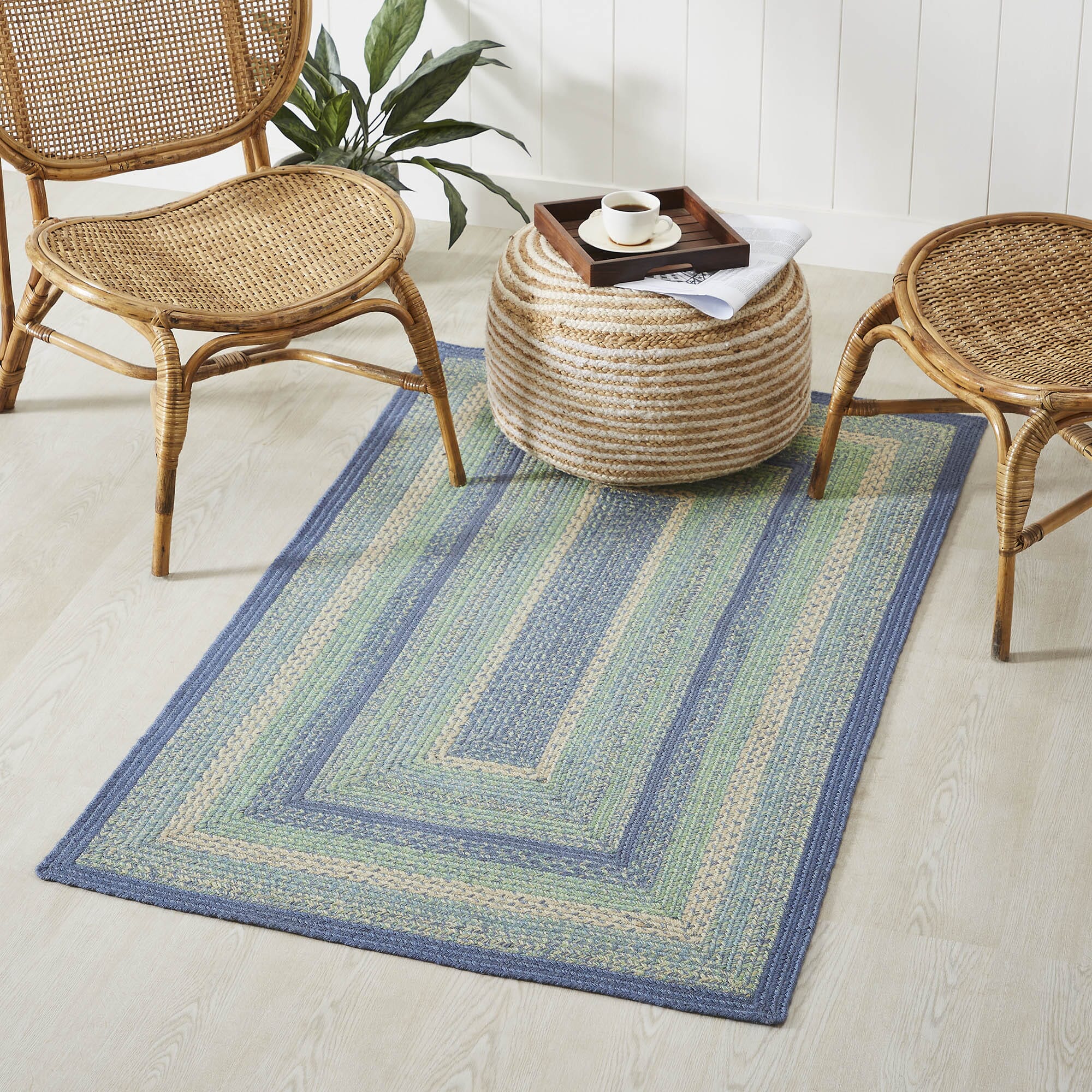Jolie rectangle braided rug