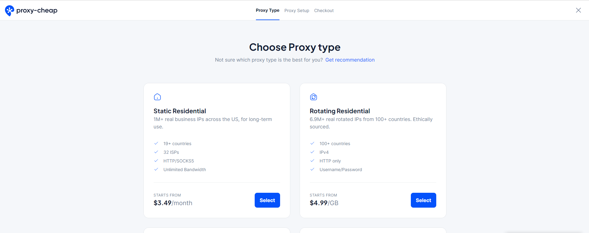 Proxy Cheap Order form