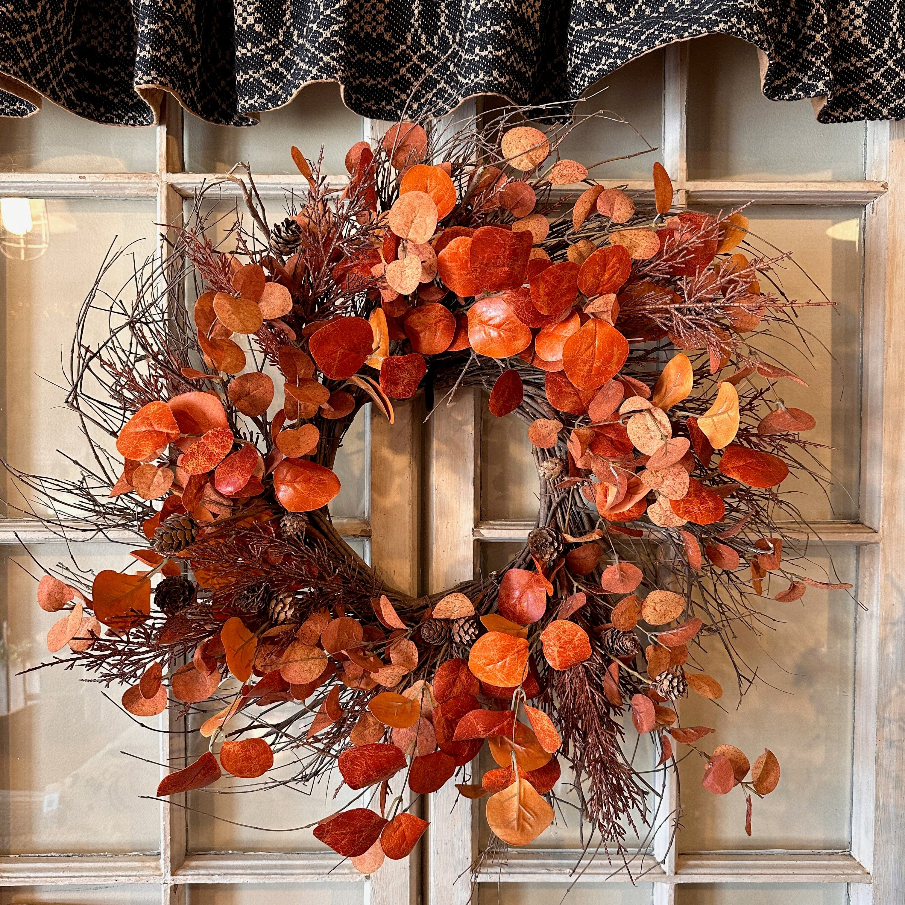 Penny leaf rust wreath