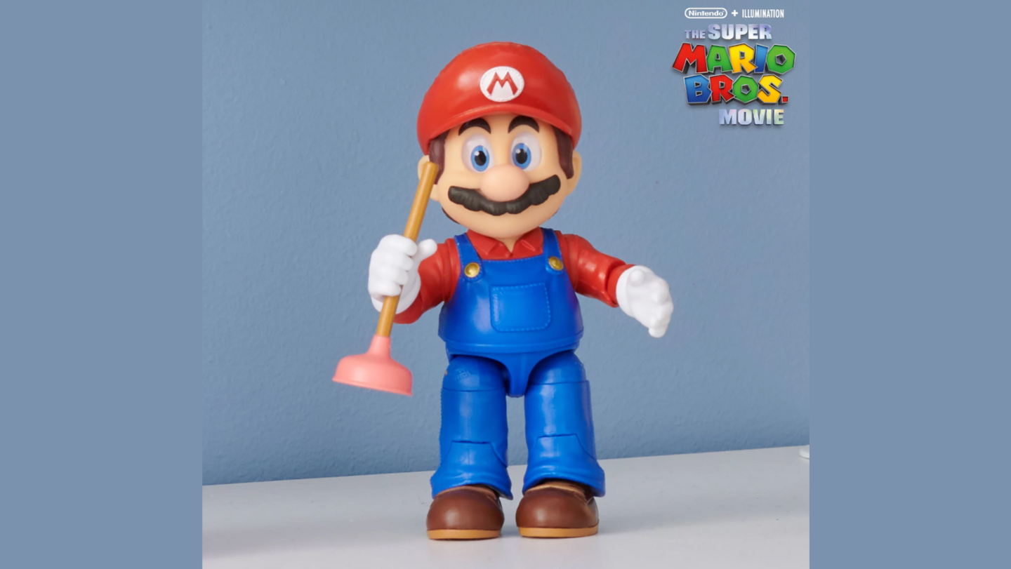 super mario action figure