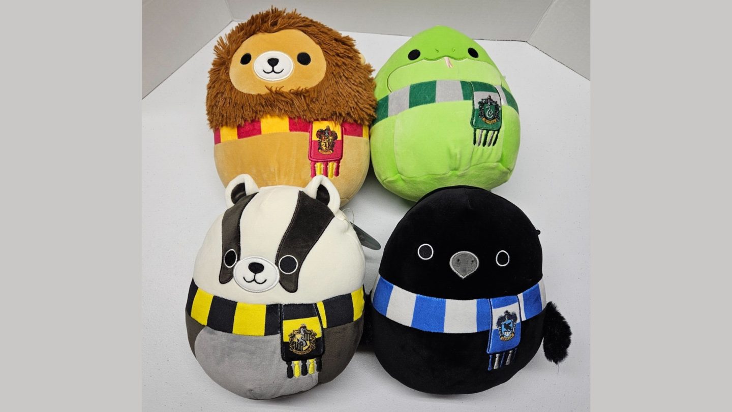 Harry Potter Squishmallows, gryffindor ravenclaw hufflepuff slytherin