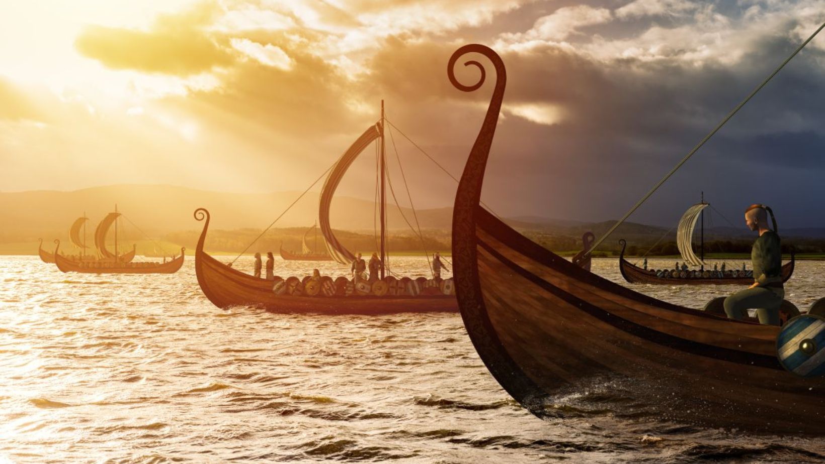 How did Viking ships navigate rivers