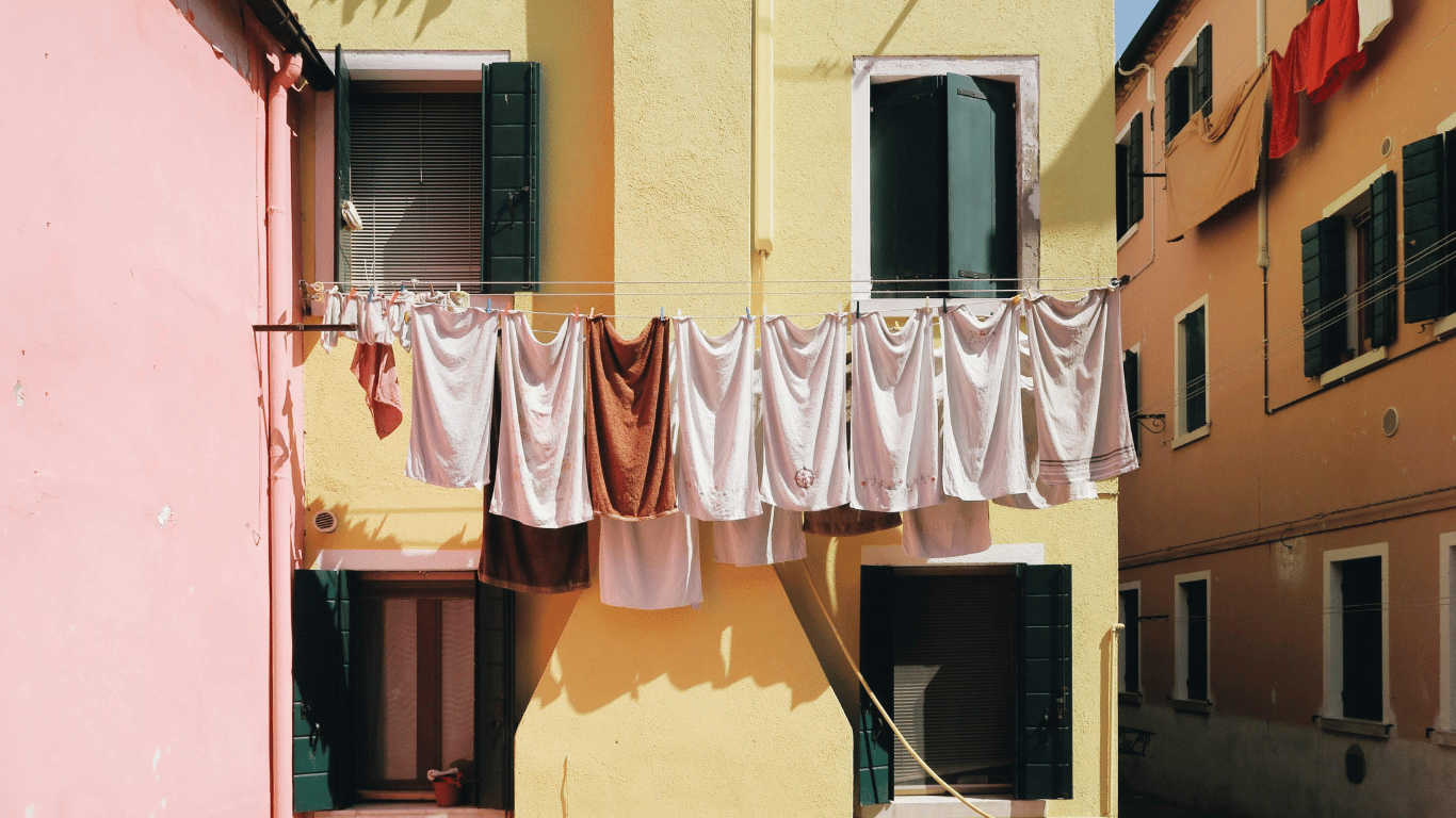clothes dried outside