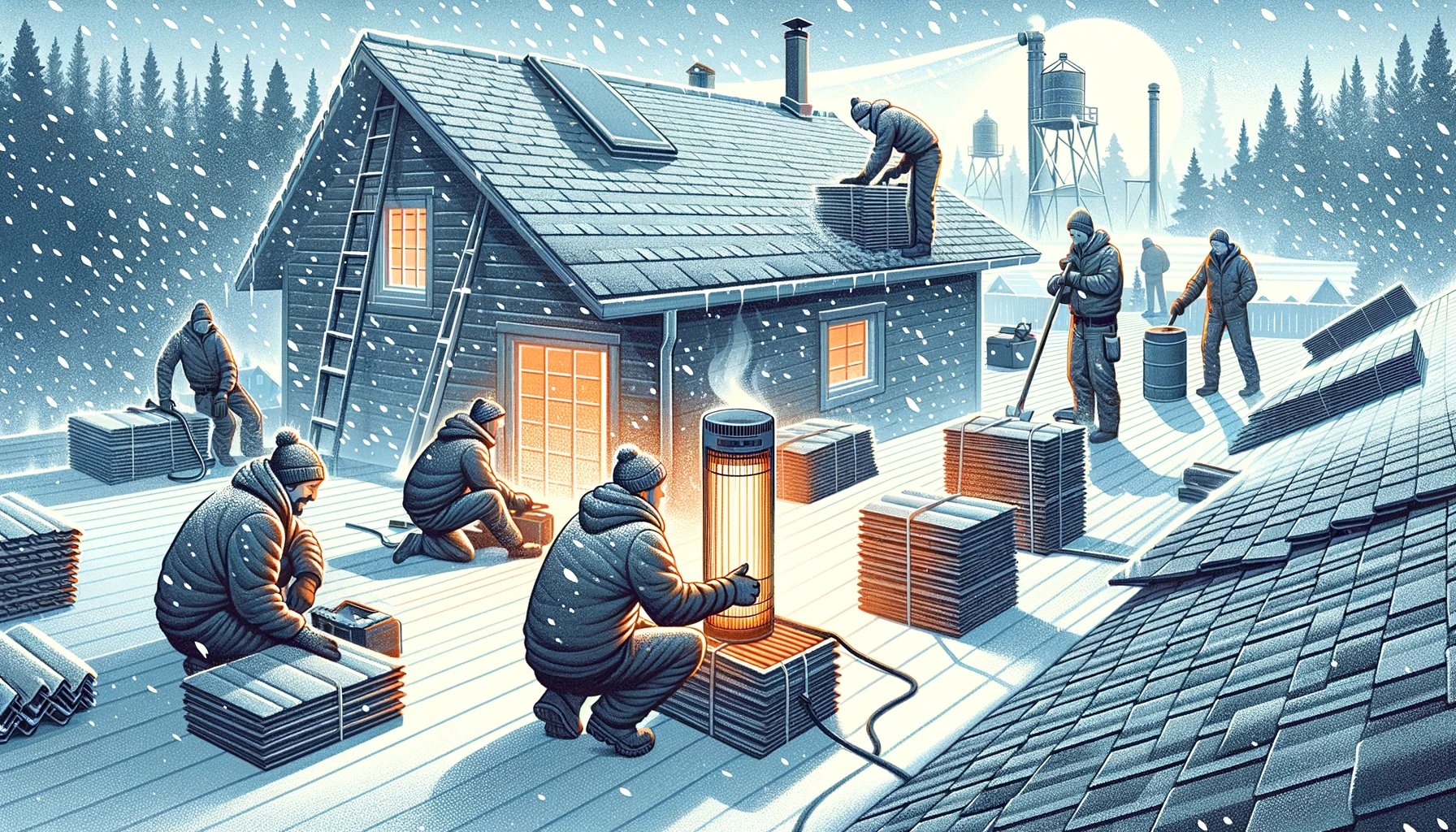 can you install a roof in cold weather