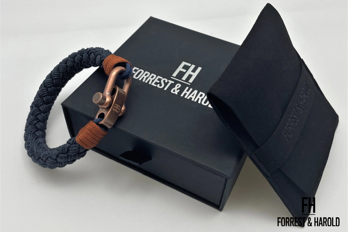 Accessories showing Forrest and Harold's brand name