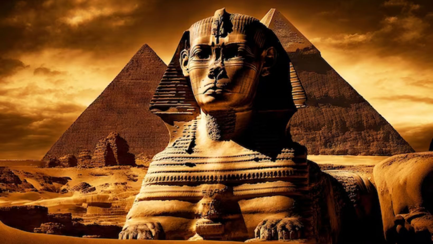 the Sphinx and Pyramids Connection